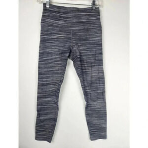 lululemon athletica Gray Striped Leggings